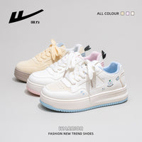 Sapatos femininos confortáveis e versáteis da moda Warrior, ténis de estética alta primavera 2026, sapatos casuais estilo estilo coreano estilo academia