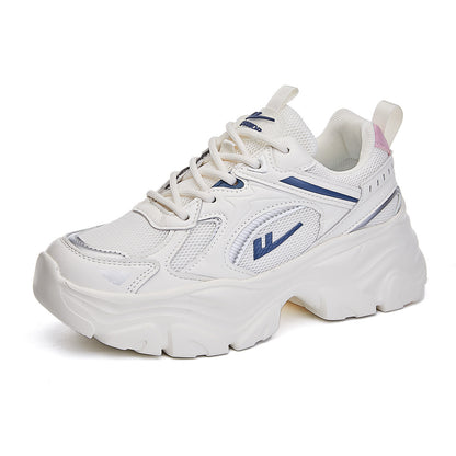 Sapatos femininos Warrior respiráveis e de sola grossa, sapatos simples de pai, sapatos de estudante pequenos, frescos e enérgicos, sapatos casuais da moda