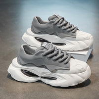 Sapatos de Homem 2025 Verão Novo Versátil Moderno Com Sola Confortável Com Almofada de Ar Confortável Para Aumentar a Altura Sapatos Desportivos Casuais para Homens