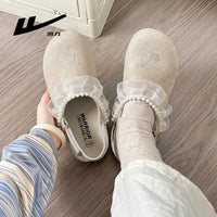 Os novos sapatos Birkenstock da Warrior, modernos, versáteis e confortáveis, sapatos femininos simples de cor sólida, sapatos casuais coreanos de alto valor