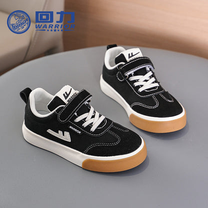 Sapatos Warrior com bloco de cores versáteis e confortáveis para rapazes e raparigas, sapatos simples de velcro baixos, ténis desportivos de exterior energéticos e frescos