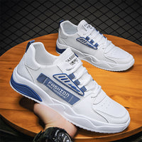 Sapatos Masculinos de Verão 2025 Novos Sapatos Desportivos Casual Versáteis, Sapatos Pequenos de Quadro Branco Respiráveis e Resistentes a Odores, Sapatos de Rede Masculina