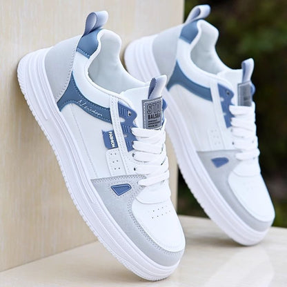 Sapatos masculinos de outono, sapatos brancos impermeáveis, antiderrapantes e casuais versáteis, ténis de estudantes, ténis desportivos leves e modernos para homem