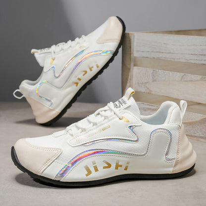 Sapatos masculinos, novos sapatos de malha respirável de verão 2025 desportam sapatos modernos, sapatos casuais, sapatos de rede masculina, sapatos leves de viagem