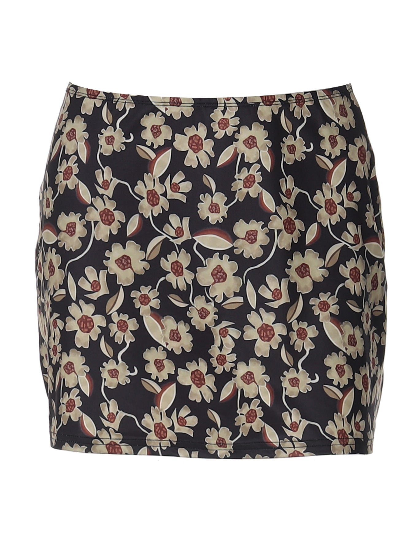 Saia de moda ultra-fronteiriça bestseller da Amazon, com estampado floral, slim set, justo, cintura alta, cintura alta, nova saia versátil para mulheres