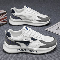 Sapatos de Homem 2025 Verão Novos Respiráveis Versátiles em Malha Desportiva Casuais Casuais de Aumento de Altura Estilo Hong Kong Vintage Forrest Gump Sapatilhas da Moda