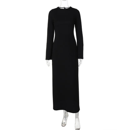 Vestido de moda elegante elegante e justa, elegante de fita para mulheres ao estilo europeu e americano ao estilo europeu e americano