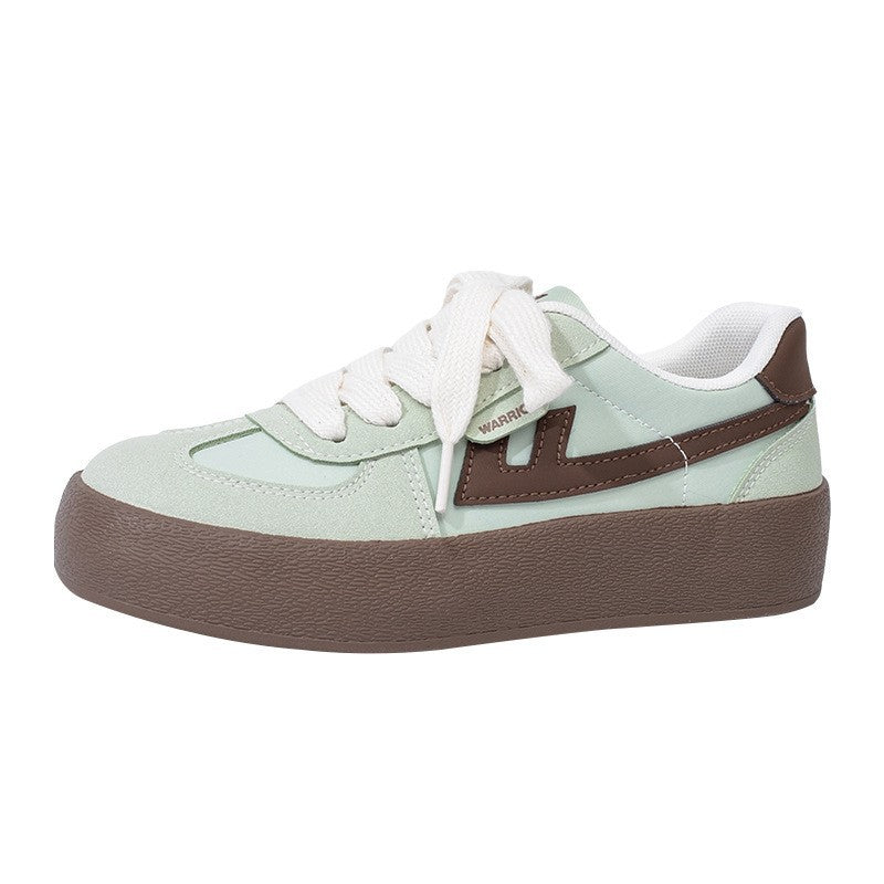 Sapatos simples de madeira de madeira da moda Warrior, sapatos confortáveis de sola grossa para alongar as pernas, sapatos de ensino básico, sapatos de treino moral de casal estilo universitário