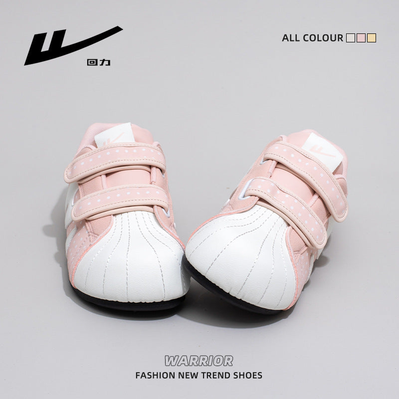 Warrior, versátil, retro, giro Velcro Dexun, sapatos casuais casuais e casuais na moda, mulheres coreanas solteiras de alto valor