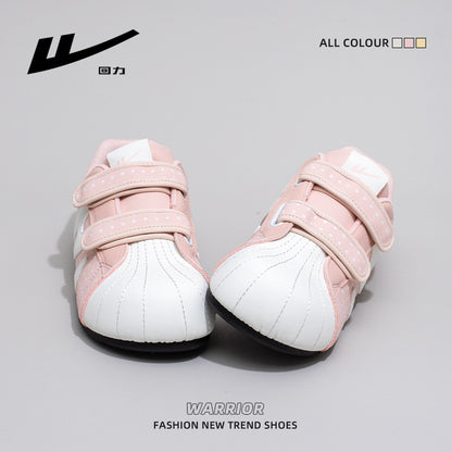 Warrior, versátil, retro, giro Velcro Dexun, sapatos casuais casuais e casuais na moda, mulheres coreanas solteiras de alto valor