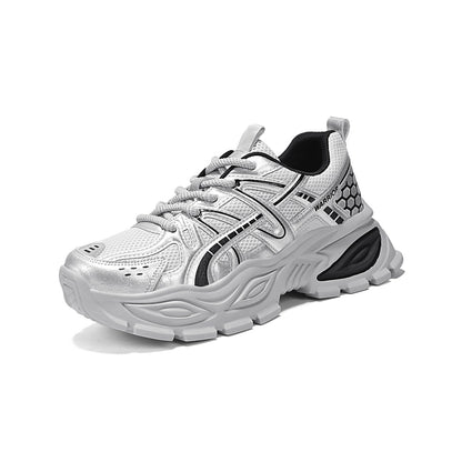 Os novos sapatos desportivos versáteis de cabeleiro baixo e de tampo baixo, sapatos masculinos modernos com blocos de cor, sapatos casuais coreanos de alto valor