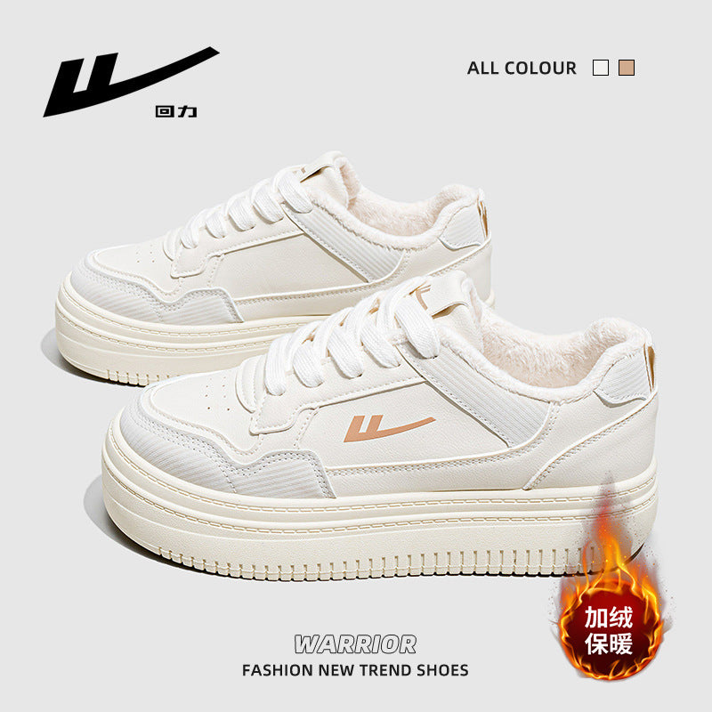 Novos sapatos plataforma Warrior com sola grossa, sapatos confortáveis com alongamento das pernas, sapatos simples e versáteis, sapatos femininos de exterior a grosso