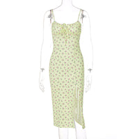 Europa e América 2026 Vestido Feminino Floral Com Fitas Altas e Quentes, dropshipping na Amazon, comércio exterior por grosso