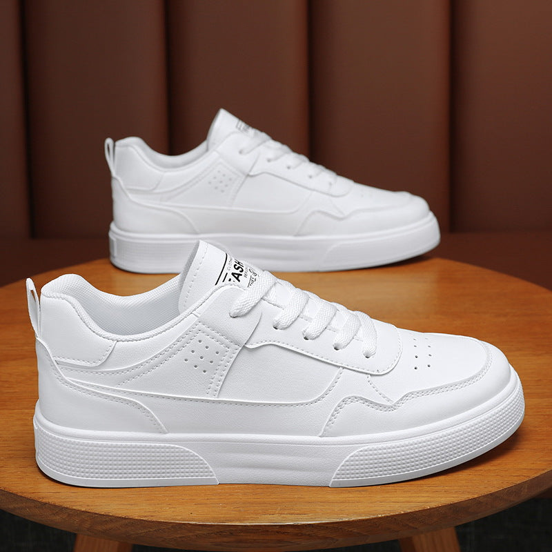 Sapatos Masculinos de Verão 2025: Novos Sapatilhos Brancos Respiráveis, Ténis Modernos e Versáteis para Estudantes, Sapatos de Tábua Casuais, Sapatos Modernos