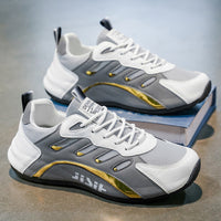 Novos sapatos desportivos casuais masculinos para o Verão 2025, Sapatilhas de Rede Respiráveis da moda, Sapatilhas de corrida versáteis com sola macia e sola fechada