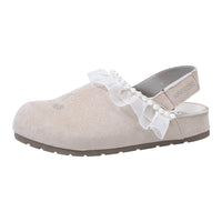 Os novos sapatos Birkenstock da Warrior, modernos, versáteis e confortáveis, sapatos femininos simples de cor sólida, sapatos casuais coreanos de alto valor