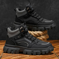 Martin Boots Home's Outono, Nova Bota de Caminhada Moderna, antiderrapantes, resistentes ao desgaste, com sola grossa e aumento de altura, Botas de Trabalho Masculinas