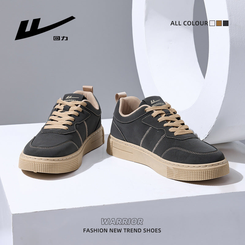 Warrior Simples Sapatos de Plataforma de Cor Sólida Negócios Sapatos de Trabalho para Homens de Deslocação Ténis Casuais Casuais Versáteis Casuais para Deslocações Diárias