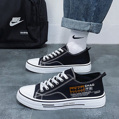 Sapatos masculinos de lona, novos ténis desportivos desportivos casuais respiráveis para o verão e versáteis, sapatos de tecido versáteis para estudantes masculinos da moda