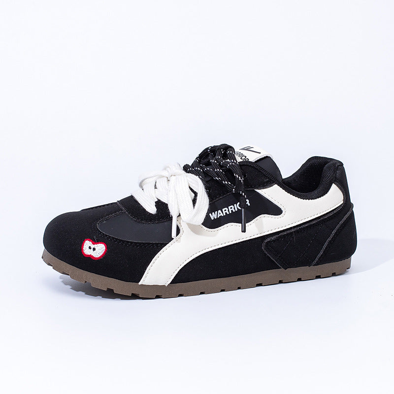 Os novos ténis de ballet de sola fina da Warrior, sapatos casuais com duplo atacador e estilo casual, versáteis, leves e confortáveis para mulheres