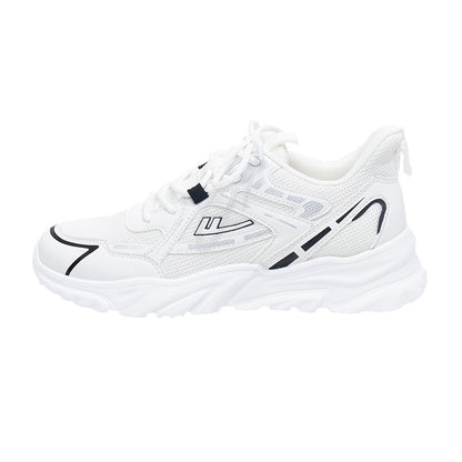 Sapatos Warrior de malha leve e respirável, ténis desportivos finos e refrescantes, sapatilhas desportivas de alto valor estético, com cordões baixos para homens