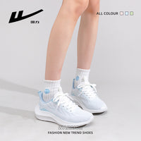 Sapatilhas simples de rede leve e respirável, sapatilhas desportivas femininas Glacier Blue Warrior, vitalidade ao ar livre, sapatilhas casuais leves com sola macia diária