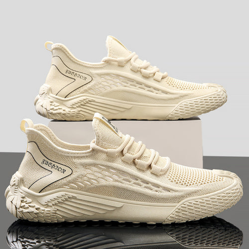 Sapatilhas de Homem 2024 Novas Sapatilhas de Verão Respiráveis, Finas, Casuais Casuais Resistentes a Odores, Corrida Desportiva Sola Suave, Flyknit Mesh Leve, Sapatilhas da Moda