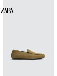 ZARA 2026 Primavera/Verão Novos Sapatos Náuticos Masculinos de Couro EDIÇÃO LIMITADA 2654720 091