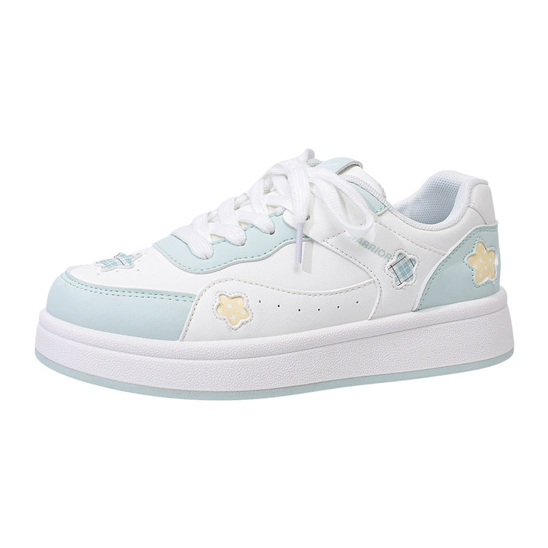 Os novos ténis de skate baixos, confortáveis e frescos e versáteis da Warrior, singles femininos de alta qualidade e estilo, sapatos casuais com blocos de cor e design estiloso