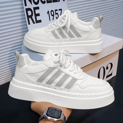 Sapatos Brancos Novos Casuais Casuais Masculinos para Outono, Sapatos Simples e Confortáveis Masculinos, Sapatos Modernos e Versáteis, Exportação Grossista
