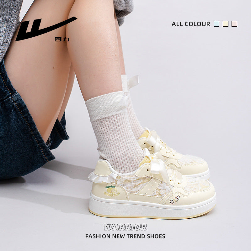 Os novos sapatos versáteis de blocos de cor da Warrior, design confortável para mulheres solteiras, alta atratividade e sapatos casuais energéticos ao estilo coreano