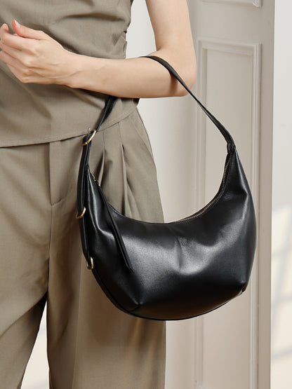Sacos, sacos de bolinhos de nicho coreano, malas femininas na moda na primavera/verão sob as axilas, malas cross-body de grande capacidade, croissants de ombro único