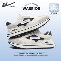 Os novos sapatos desportivos de pele baixo da Warrior, sapatos de casal modernos e modernos e versáteis, sapatos casuais quentes, confortáveis e de alto valor