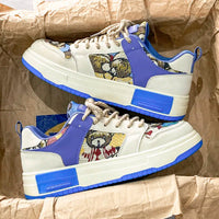Sapatos masculinos originais da Niche, novos sapatos de tábua respiráveis para a primavera de 2024, sapatos casuais versáteis de estudante com sola grossa, sapatos desportivos e modernos