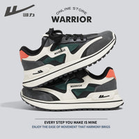 Os novos sapatos desportivos de pele baixo da Warrior, sapatos de casal modernos e modernos e versáteis, sapatos casuais quentes, confortáveis e de alto valor