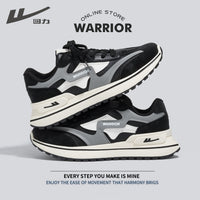 Os novos sapatos desportivos de pele baixo da Warrior, sapatos de casal modernos e modernos e versáteis, sapatos casuais quentes, confortáveis e de alto valor