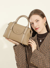 Malas de mão: Novas malas femininas em pele genuína, malas transfronteiriças em pele genuína, malas de ombro de moda versáteis, malas cross-body, malas de deslocação