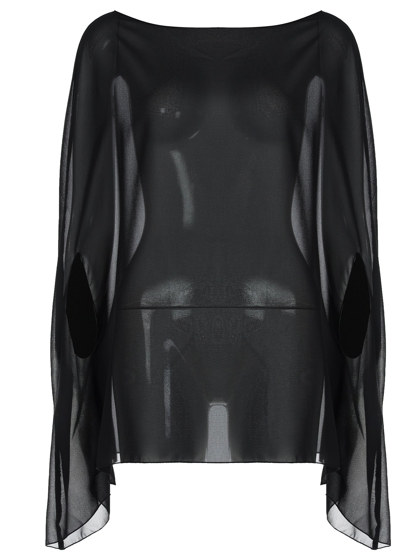 Novo top de estilo urbano transfronteiriço europeu e americano, camisola translúcida e versátil sexy para mulheres, capa de chiffon plus size