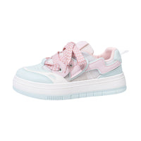 Sapatos casuais com malha verde Warrior matcha, respiráveis, sapatos femininos estilosos estilo Chanel, ténis estudantis de sola grossa para o exterior
