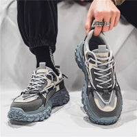 Novos sapatos masculinos da primavera 2024, duráveis e resistentes ao desgaste para estaleiros de construção, pneus de sola grossa, proteção laboral, sapatos versáteis de trabalho para pais