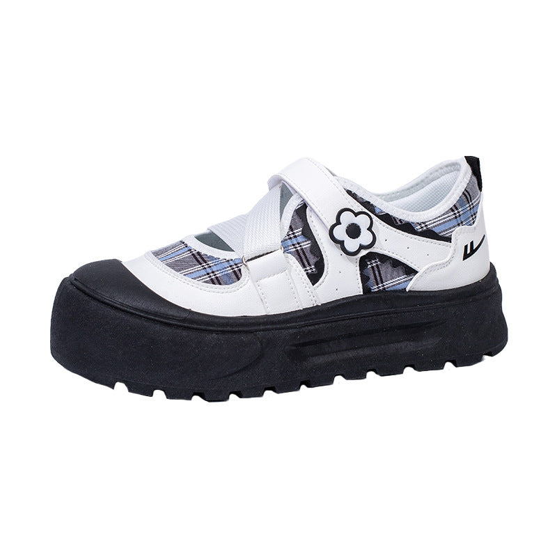 Ténis Warrior de sola grossa, confortáveis, versáteis e fofos, sapatos casuais modernos e de alto custo-benefício, sapatos individuais femininos enérgicos coreanos