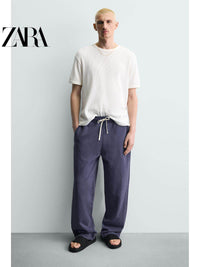 Sandálias masculinas ZARA Primavera/Verão 2026, de secagem rápida, em malha, cor sólida, para banheiro (código: 2720720 800)
