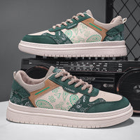 Transmissão em direto Sapatos de Homem 2024 Novos Sapatos de Flor de Caju, Sapatos Modernos de Masculino, Ténis Desportivos de Tela de Primavera De Topo Baixo e Versáteis da Moda