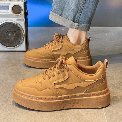 Ténis masculinos totalmente pretos, trabalho de verão em restaurantes, sapatos desportivos casuais resistentes ao desgaste, sapatos masculinos versáteis de sola grossa