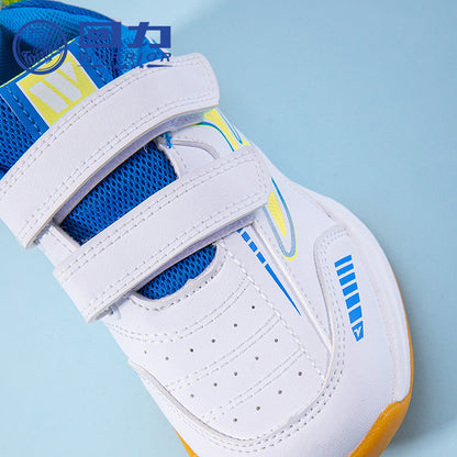 Novos ténis desportivos em pele, ténis de treino Warrior para rapazes e raparigas, sapatos casuais versáteis com velcro, sapatos leves com sola