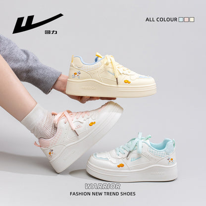 Warrior's Spring 2026 Spring 2026 Singles Femininos, Sapatos Coreanos Confortáveis e Modernos e Versáteis, Sapatos Casuais de Estilo Premier de Alta Aparência
