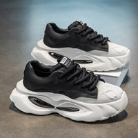 Sapatos de Homem 2025 Verão Novo Versátil Moderno Com Sola Confortável Com Almofada de Ar Confortável Para Aumentar a Altura Sapatos Desportivos Casuais para Homens
