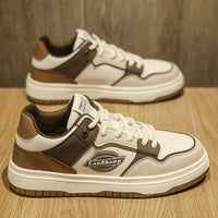 Sapatos masculinos 2025 nova marca da moda de primavera, sapatos casuais de alta gama e respiráveis, design desportivo de nicho para estudantes, ténis