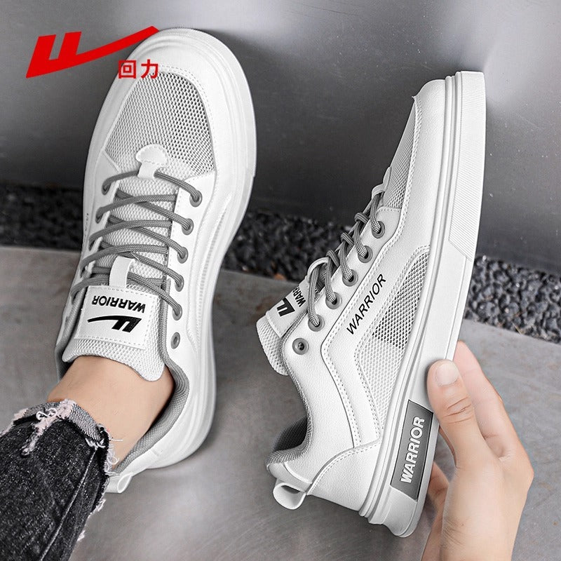 Sapatos casuais confortáveis de sola grossa para homem Warrior, novos ténis de moda de rede de verão com rede respirável, ténis versáteis e modernos