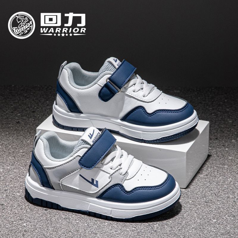 Ténis infantis Warrior color-block, sapatos casuais novos para raparigas na primavera, sapatos de estudante na moda com velcro, sapatos respiráveis